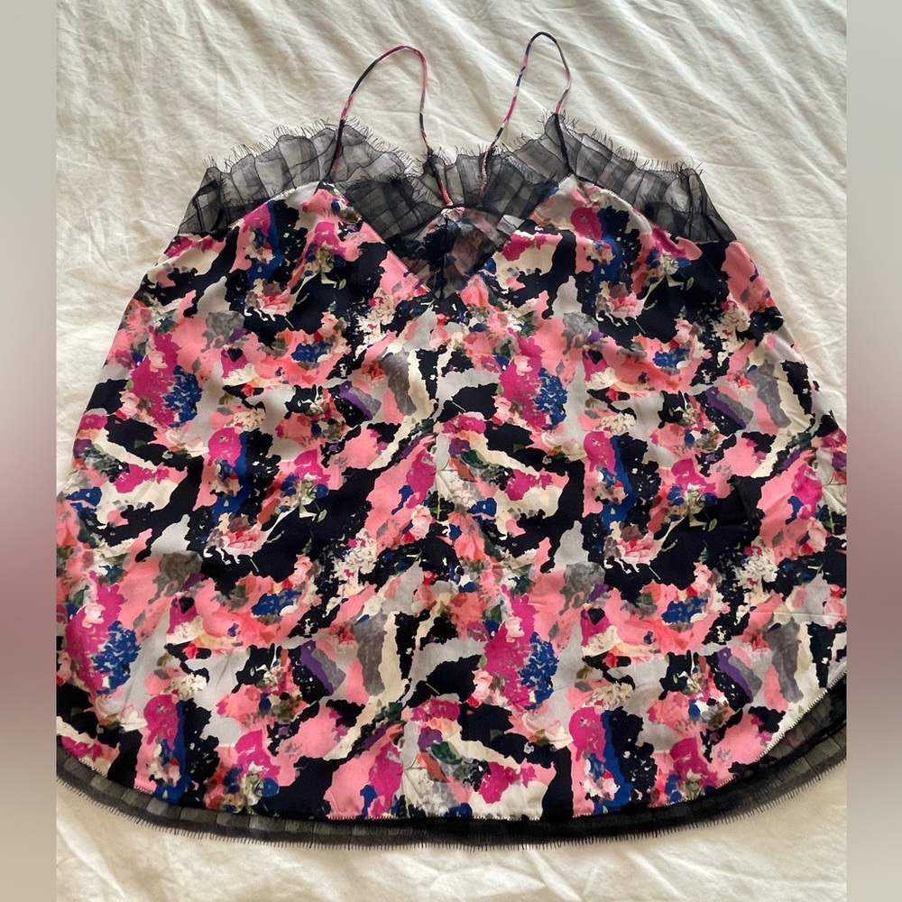 Iro Berwyn Printed Ruffle Colorful Cami S - Picture 7 of 12
